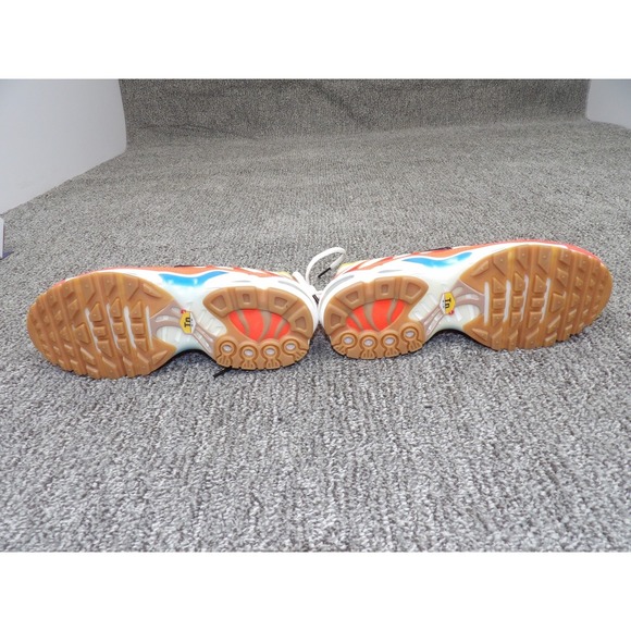 Nike Air Max Plus TN White Red Orange Yellow Men's Athletic Running Shoes US 6 - Picture 4 of 5